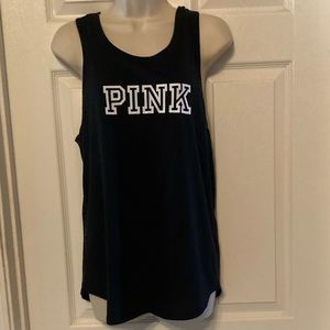VS PINK open back top in black